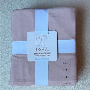 Soma Embraceable Long Sleeve Pajama Set NWT
